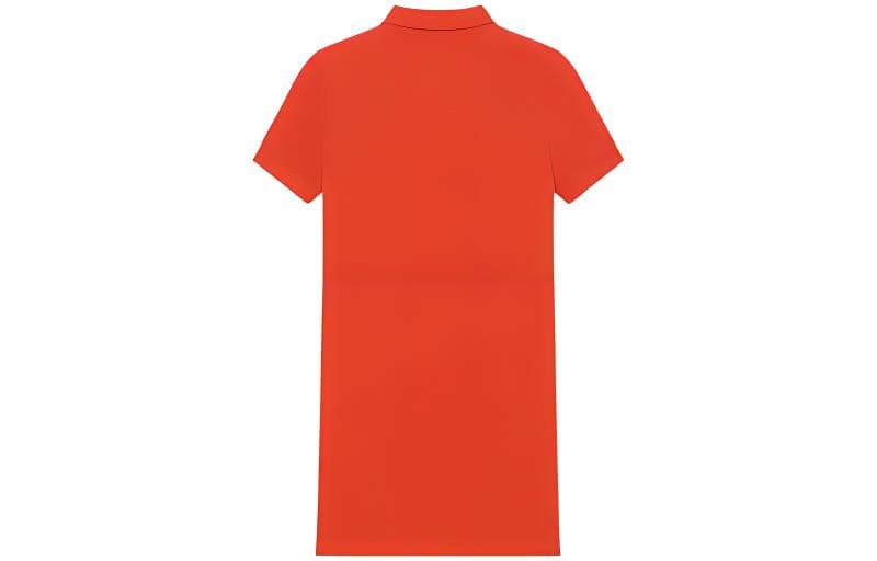 Платье KENZO Апельсиновые Женские Короткие Платья с Рукавами - изображение 2