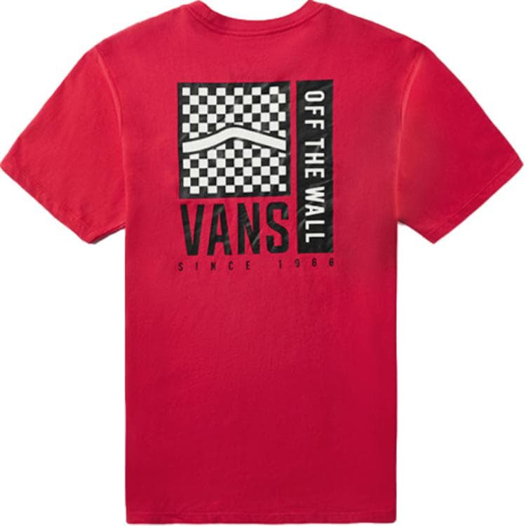 Футболка Vans TEE SSOFF THE WALL Стандартная (Standard) T-рубашка Женская Красная - изображение 2