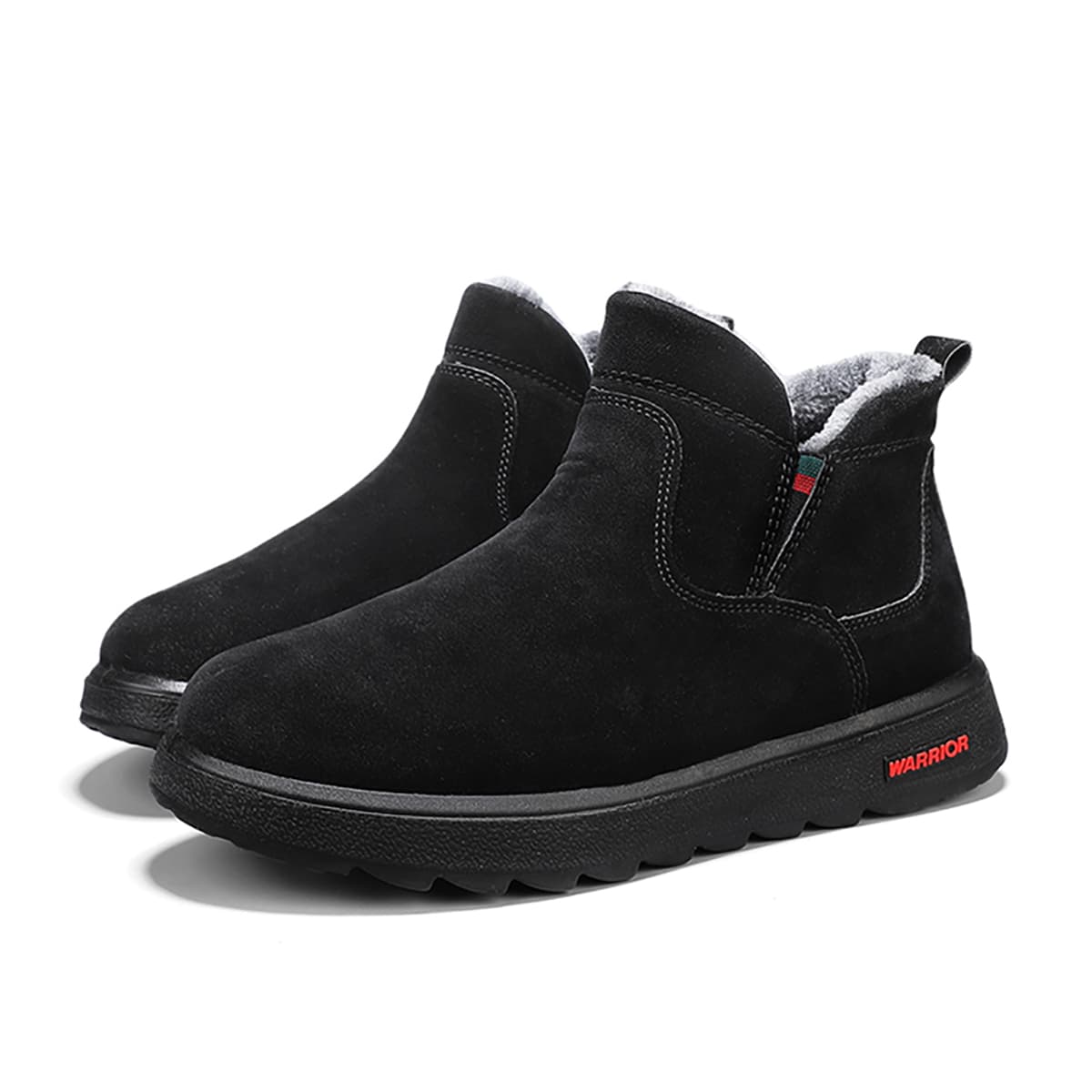 Ботинки зимние Warrior Термические Аbrasion-Resistant Anti-Slip Короткие Сноубутсы Унисекс Черные - изображение 3
