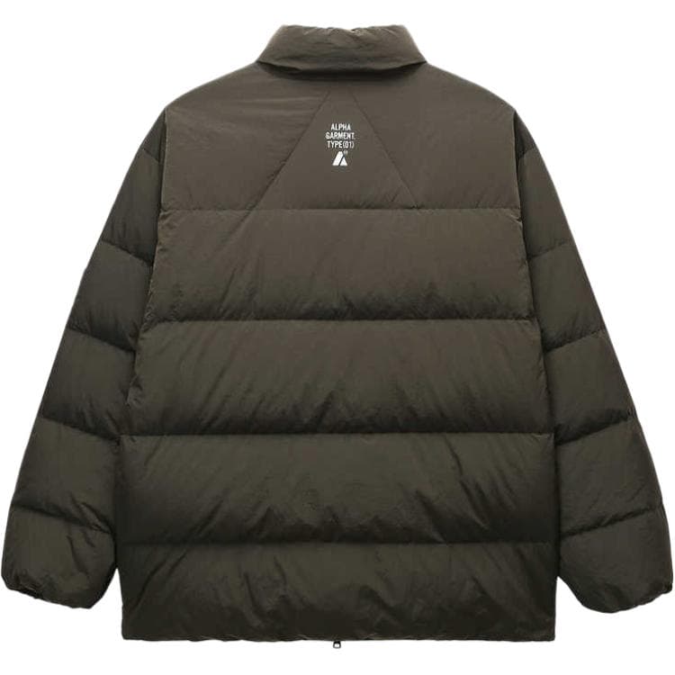 Зимняя куртка ALPHA INDUSTRIES Мужской пуховик серого цвета - изображение 2