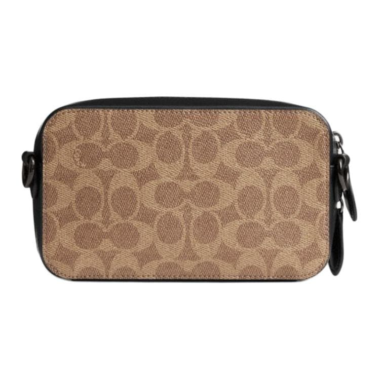 Сумка через плечо COACH 19 Classic Signature Crossbody Small Brown Yellow - изображение 3