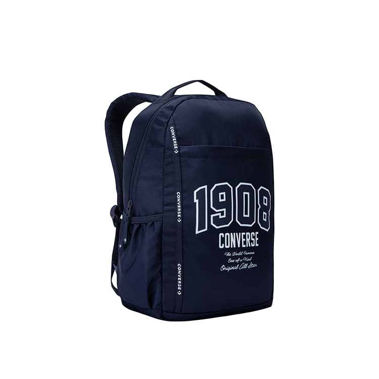 Рюкзак Converse 15L Многокарманный легкий и прочный рюкзак из полиэстера, обычный размер, темно-синий - изображение 4