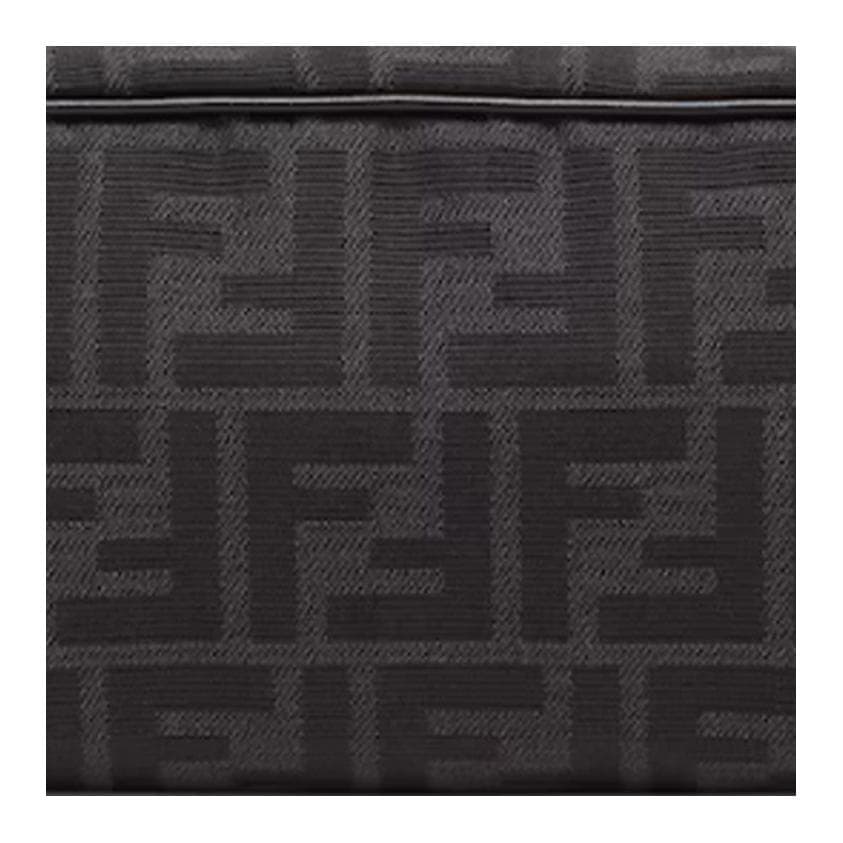 Косметичка FENDI Несессер Из Жаккарда С Узором FF Маленького ФорматаНесессер Из Жаккарда С Узором FF Черного Цвета - изображение 4