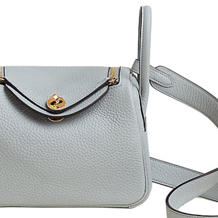Сумка HERMES Lindy II mini Clemence 8U Bleu Glacier - изображение 2