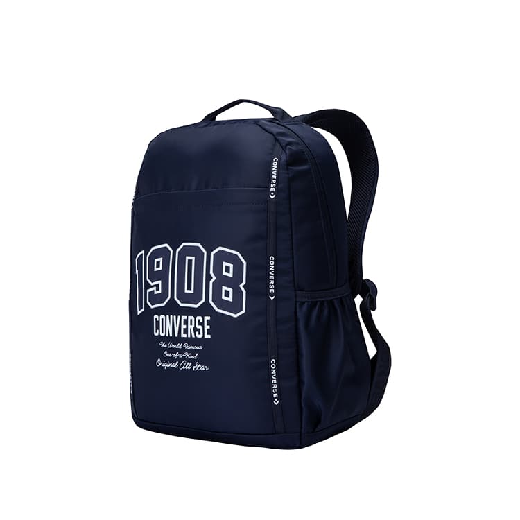 Рюкзак Converse 15L Многокарманный легкий и прочный рюкзак из полиэстера, обычный размер, темно-синий - изображение 3