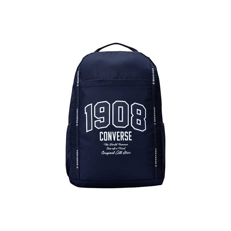 Рюкзак Converse 15L Многокарманный легкий и прочный рюкзак из полиэстера, обычный размер, темно-синий - изображение 1