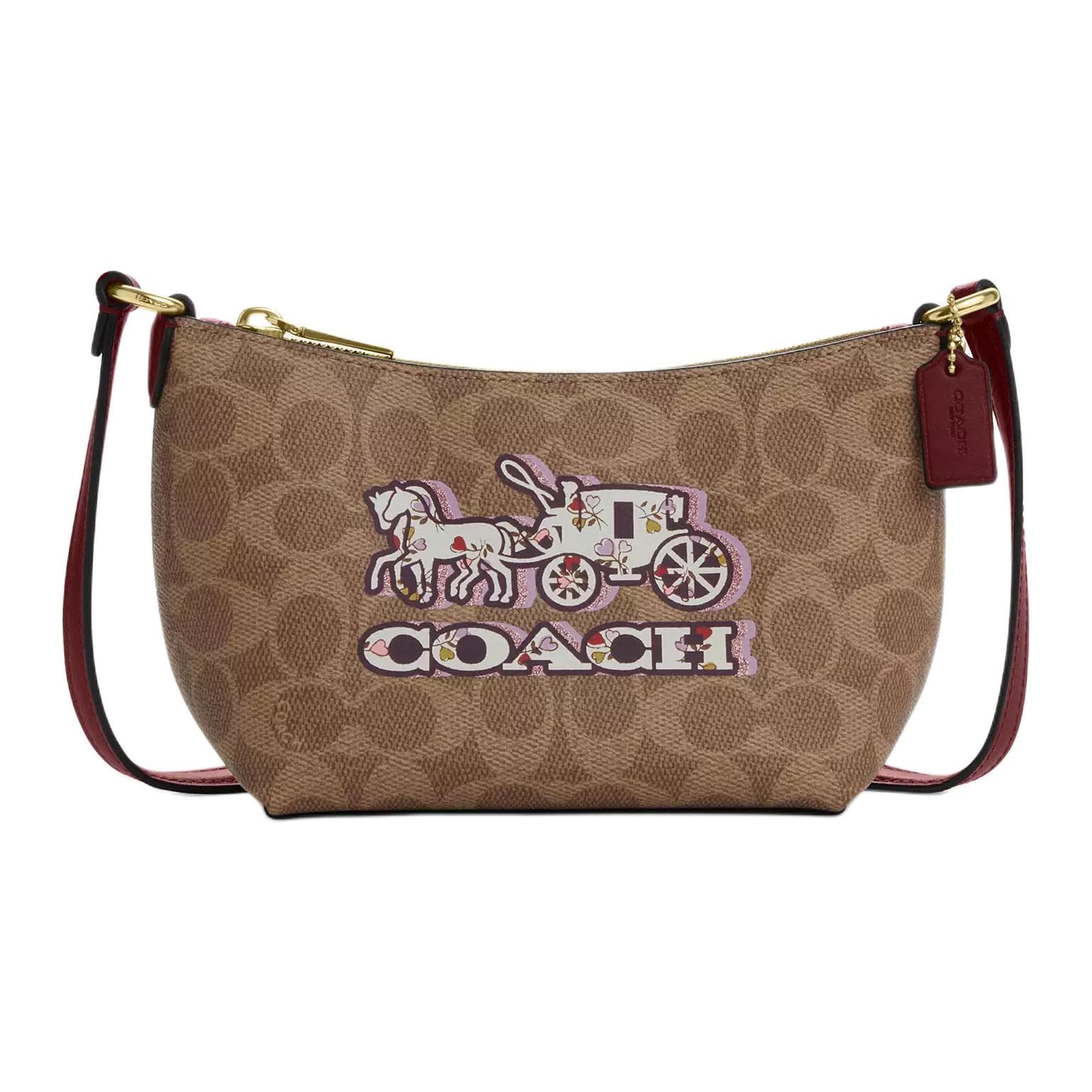 Сумка через плечо COACH Zip Top Crossbody Signature 15 - изображение 1