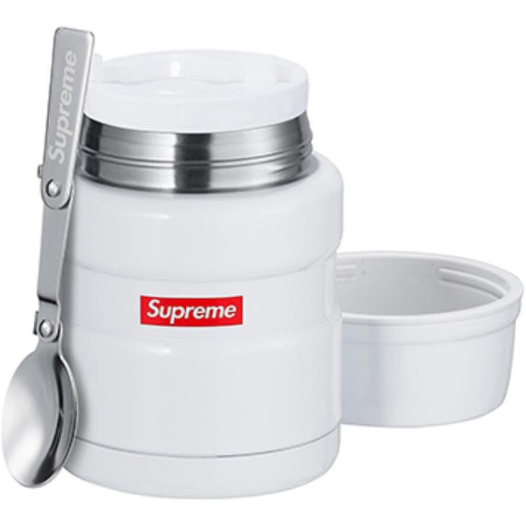 Supreme x THERMOS Stainless King Food Jar and Spoon White - изображение 4
