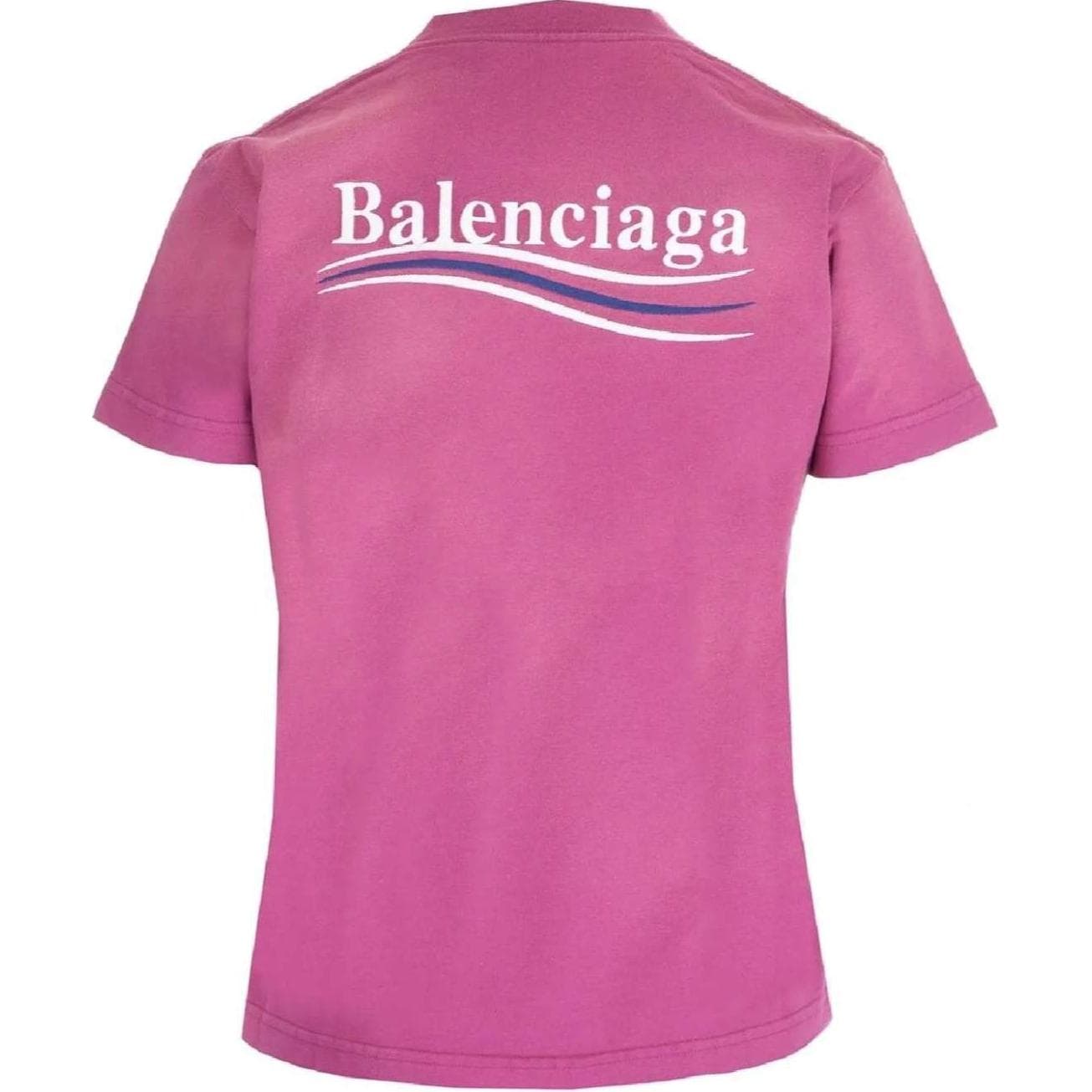 Футболка Balenciaga T-рубашка женская розовая - изображение 2
