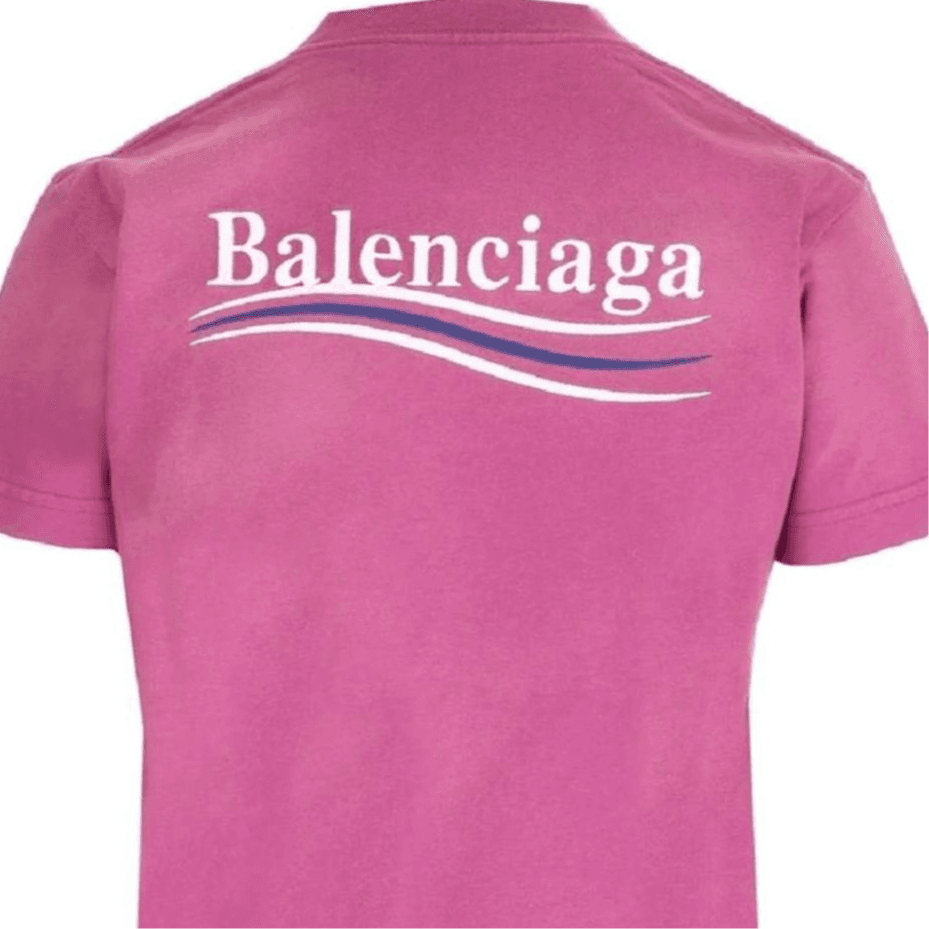 Футболка Balenciaga T-рубашка женская розовая - изображение 5