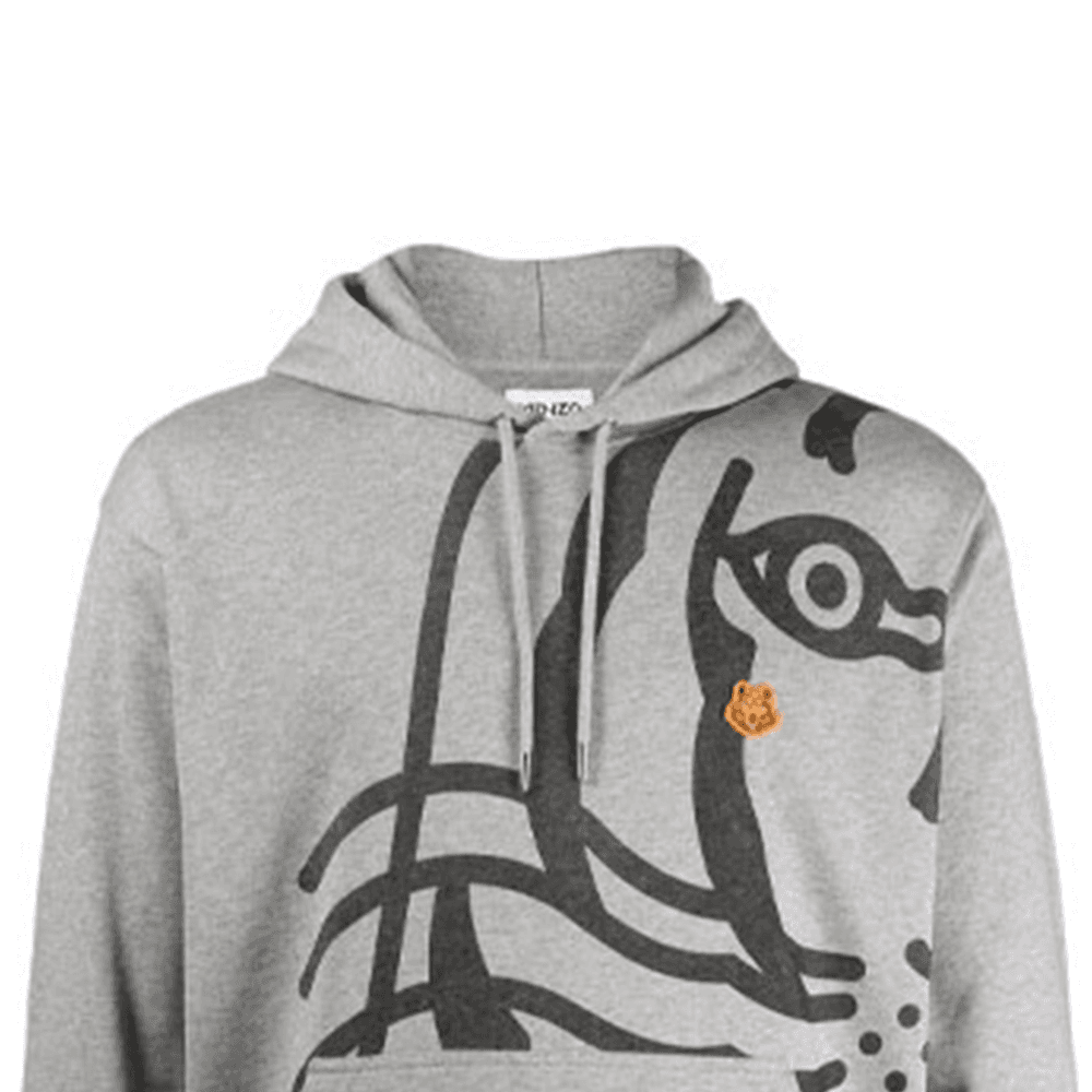Худи KENZO Logo Hoodie Grey - изображение 2
