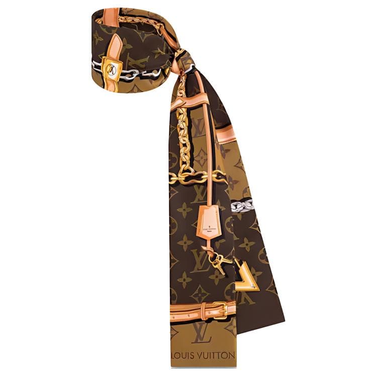Повязка на голову Louis Vuitton Monogram Silk Headband - изображение 2