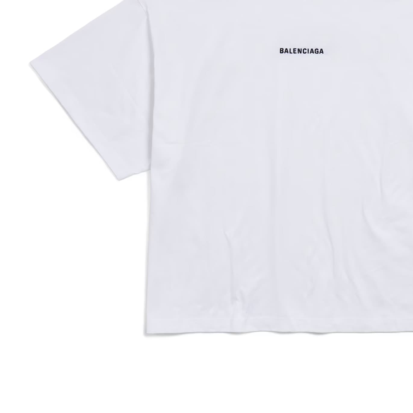 Футболка Balenciaga T-рубашка женская белая - изображение 4