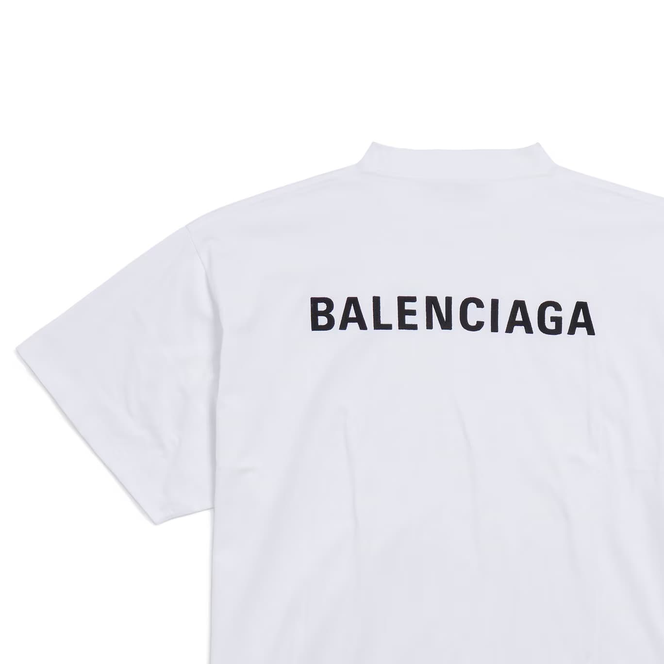 Футболка Balenciaga T-рубашка женская белая - изображение 5