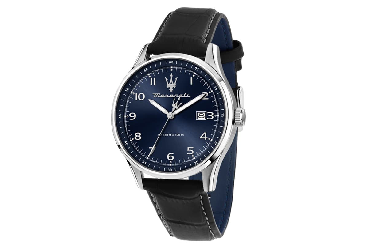 Механические часы Maserati Quartz Movement Синий Циферблат Мужские Часы Роскошная Коробка - изображение 1