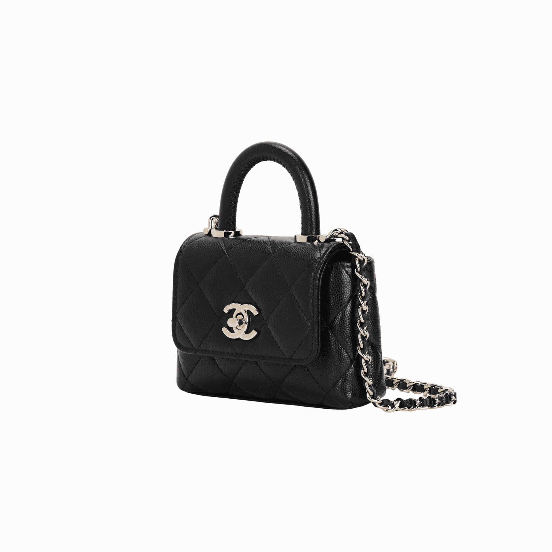 Сумка CHANEL 24K Gold Buckle Quilted Chain Bag Black - изображение 2