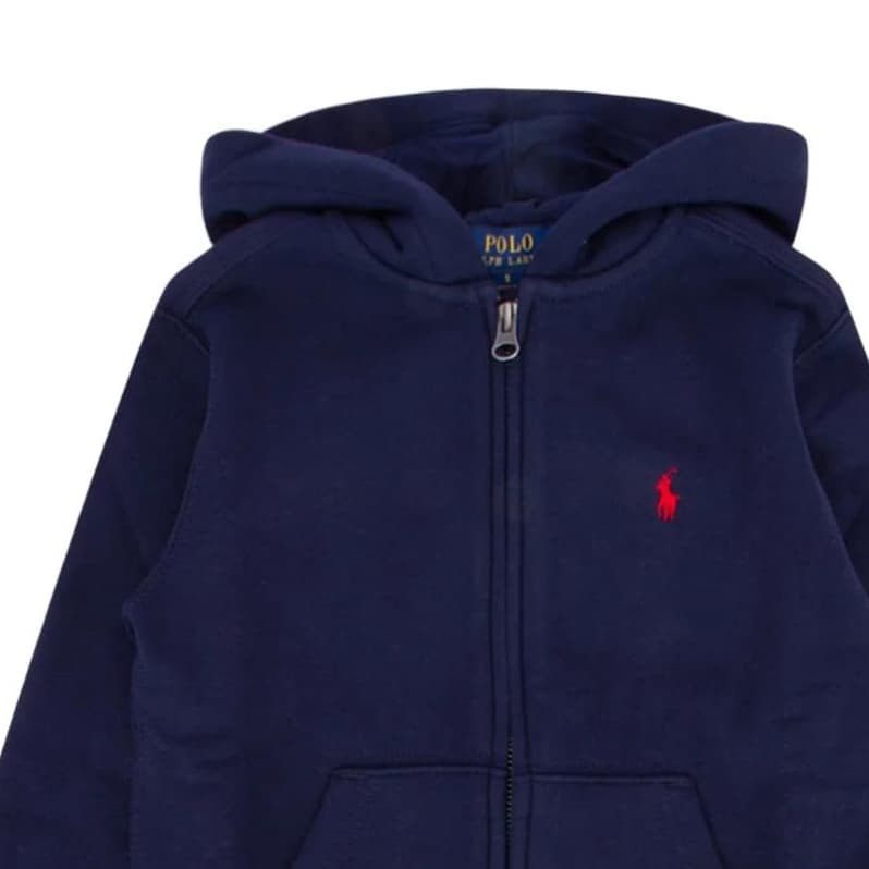 Платье-ханьфу в стиле худи Polo Ralph Lauren цвет морской синий детское - изображение 5