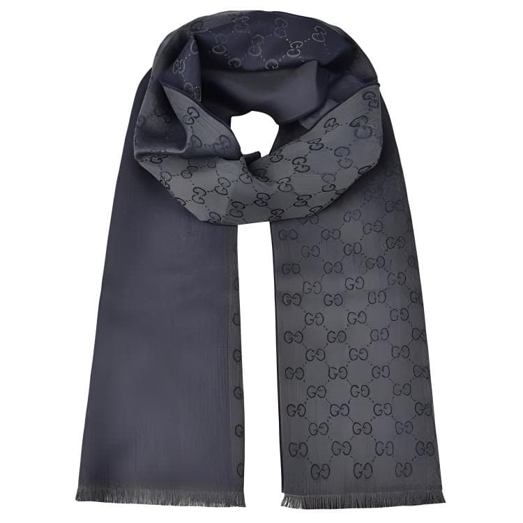 Шарф Gucci Tassel Wool Scarf Navy - изображение 4