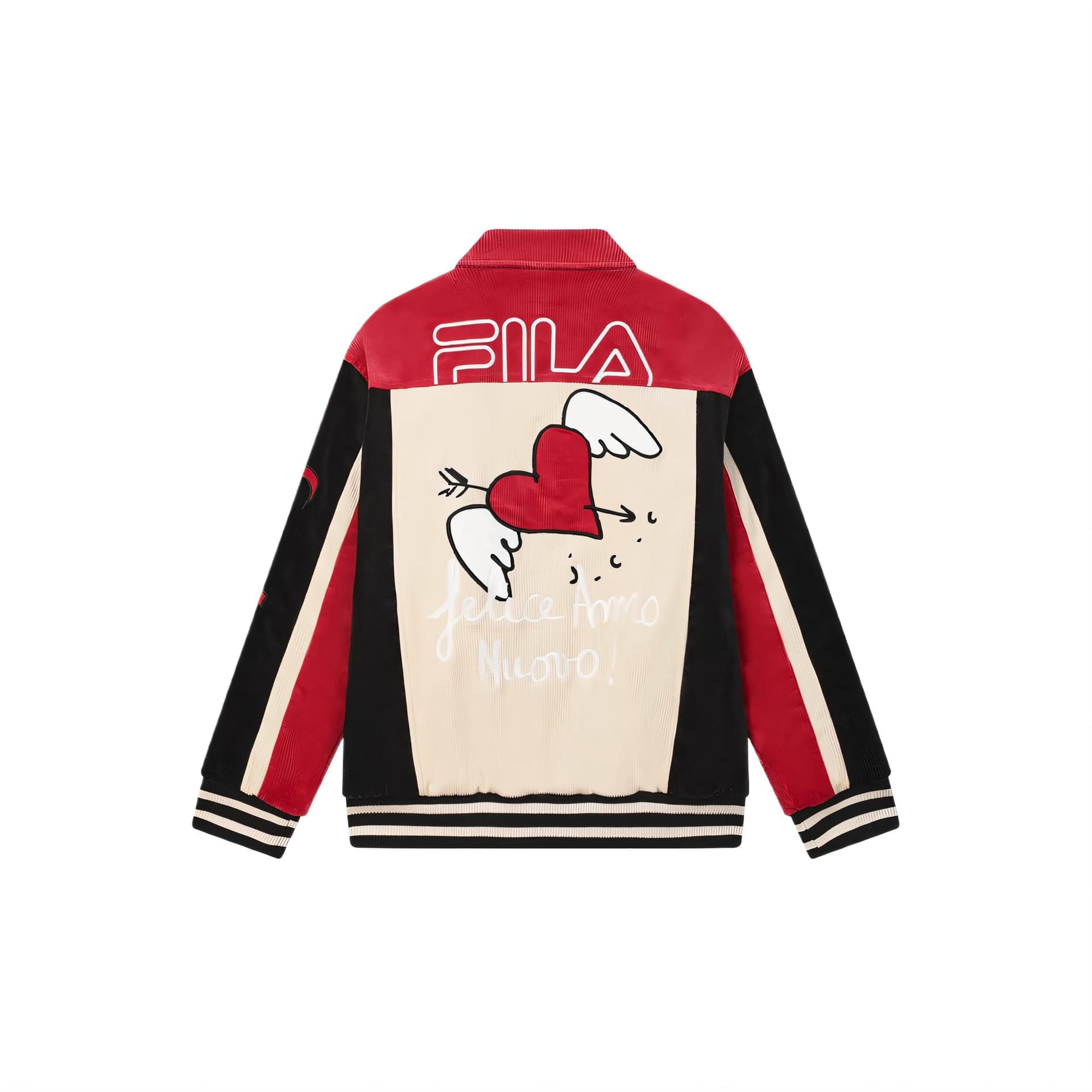Зимняя куртка пуховик FILA ORIGINALE FW AW24 Хлопковый пуховик Мужской Красный ритм - изображение 2
