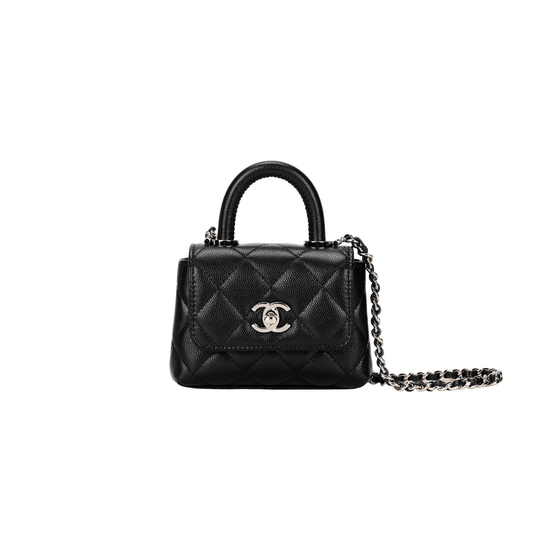 Сумка CHANEL 24K Gold Buckle Quilted Chain Bag Black - изображение 1