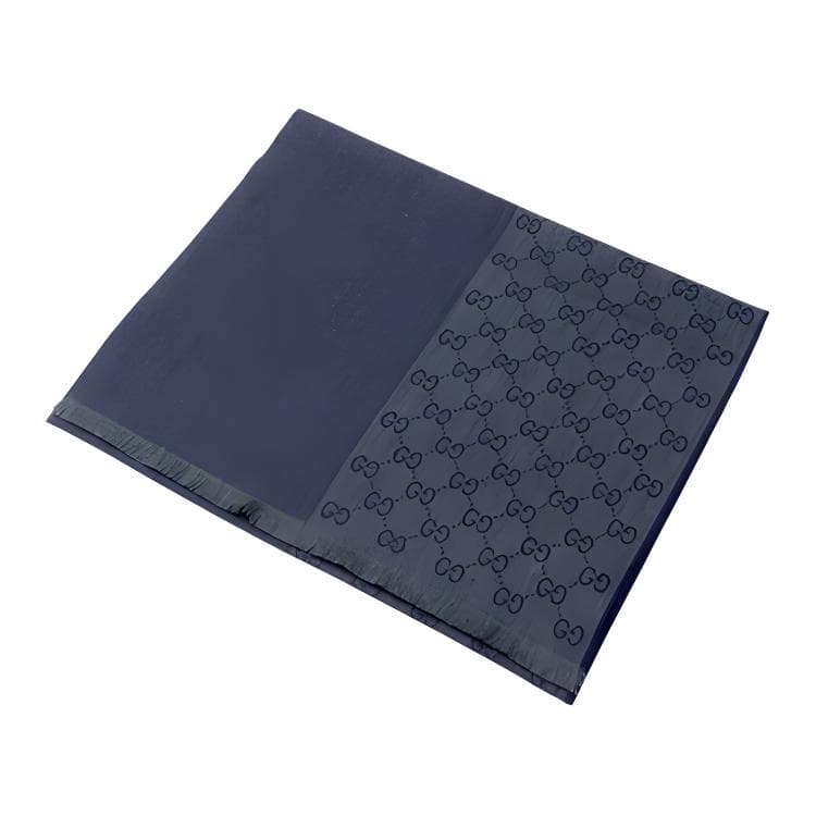 Шарф Gucci Tassel Wool Scarf Navy - изображение 3
