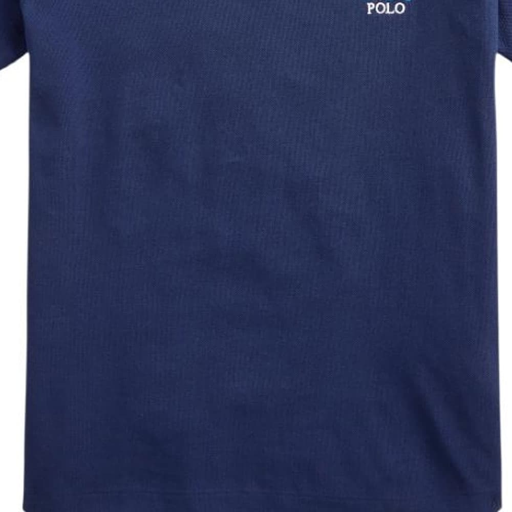 Поло Polo Ralph Lauren Polo Bear Поло Облегающий Мужской Темно-синий - изображение 5