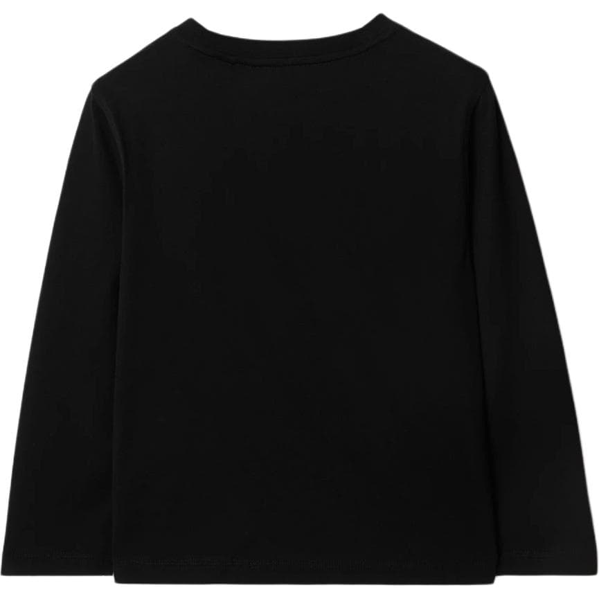 Футболка Burberry Черные Детские Рубашки T - изображение 2