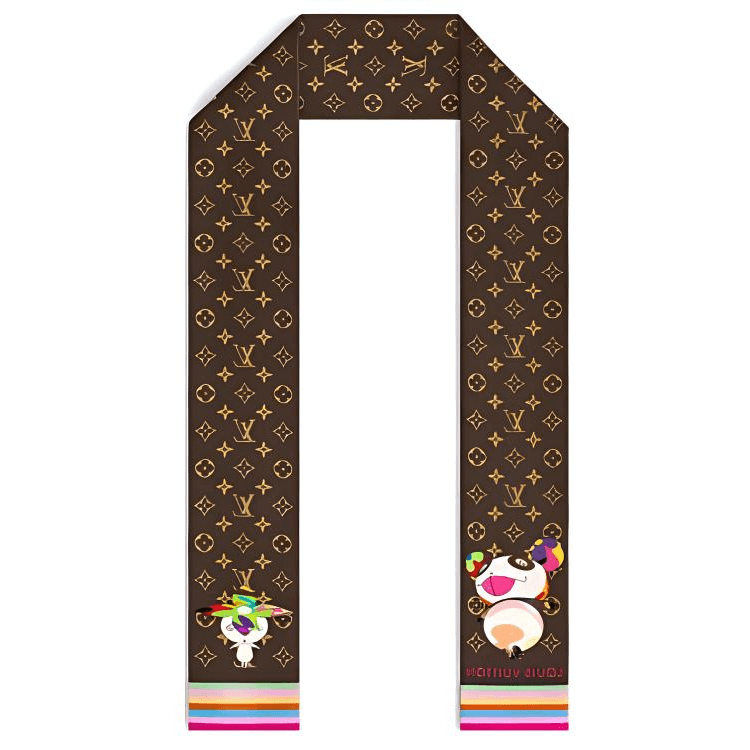 Повязка на голову LOUIS VUITTON LV X TM Резинки для волос Женские Коричневый - изображение 2