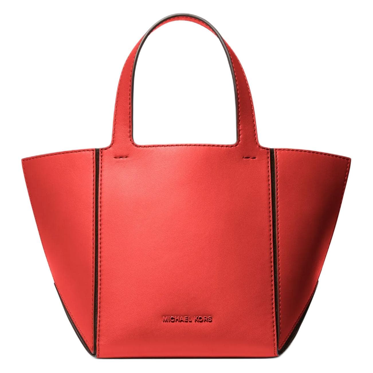 Сумка MICHAEL KORS Jordi Коровья кожа Сумка-тоут Сумка для покупок Маленькая сумка Женская Кораллово-красный - изображение 1