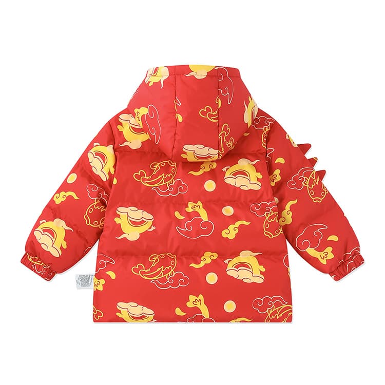 B.Duck Пуховик Классический Красный Детский Возраст 3-7 Лет - изображение 2