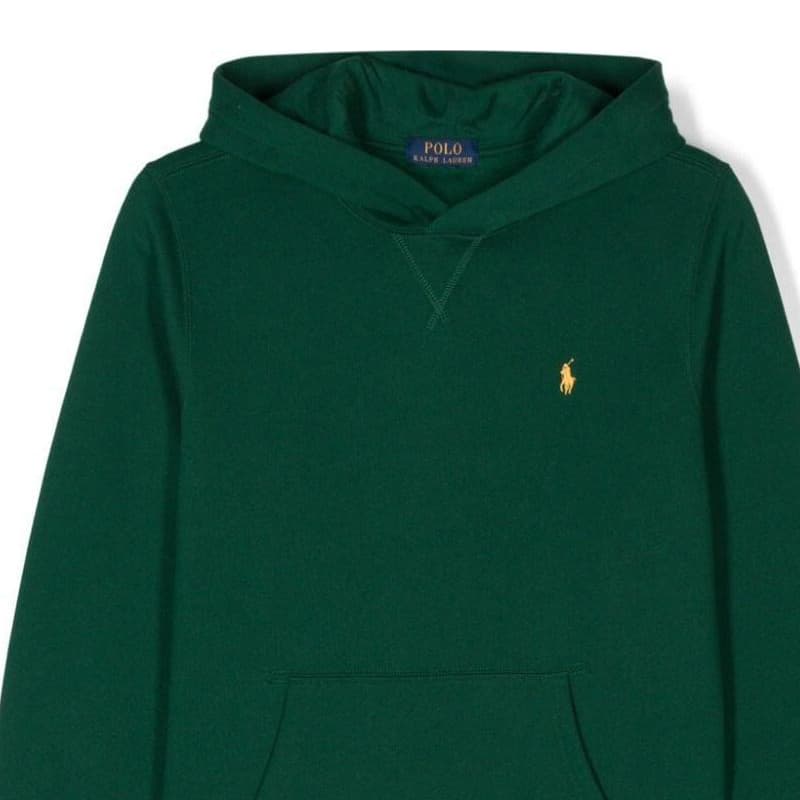 Толстовка Polo Ralph Lauren зеленое детское - изображение 5