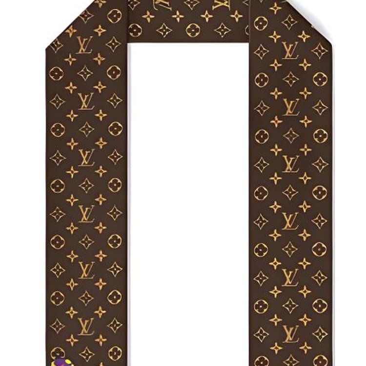 Повязка на голову LOUIS VUITTON LV X TM Резинки для волос Женские Коричневый - изображение 3