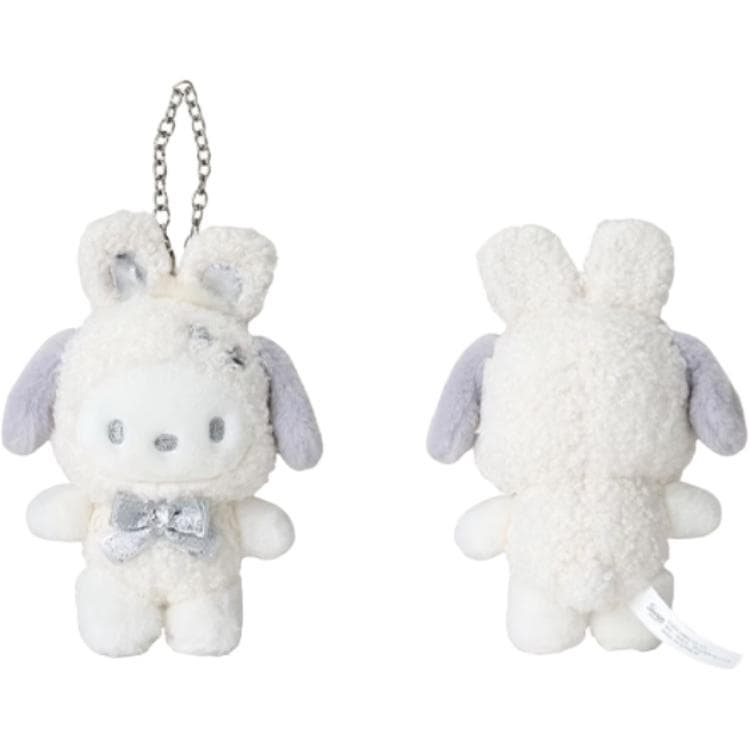 Sanrio First Snow Bunny Collection Кукла Pochacco Плюшевый Украшение Длина тела 15 см - изображение 3