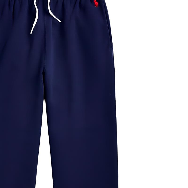 Штаны Polo Ralph Lauren Вязаные тренировочные брюки слегка свободный крой суженные к низу женские морской синий - изображение 5