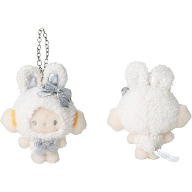 Санрио Пшеница Порошок Эльф First Snow Bunny Collection Куклы Плюшевый Украшение 15 см Длина корпуса - изображение 3