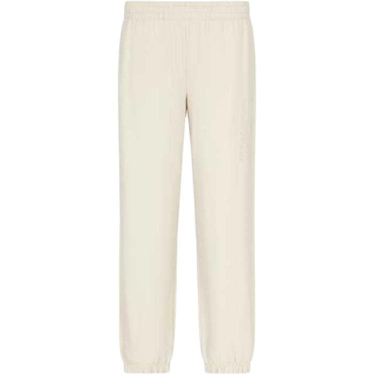 Штаны EMPORIO ARMANI EA7 SS25 Вязаные тренировочные брюки мужские белые - изображение 1