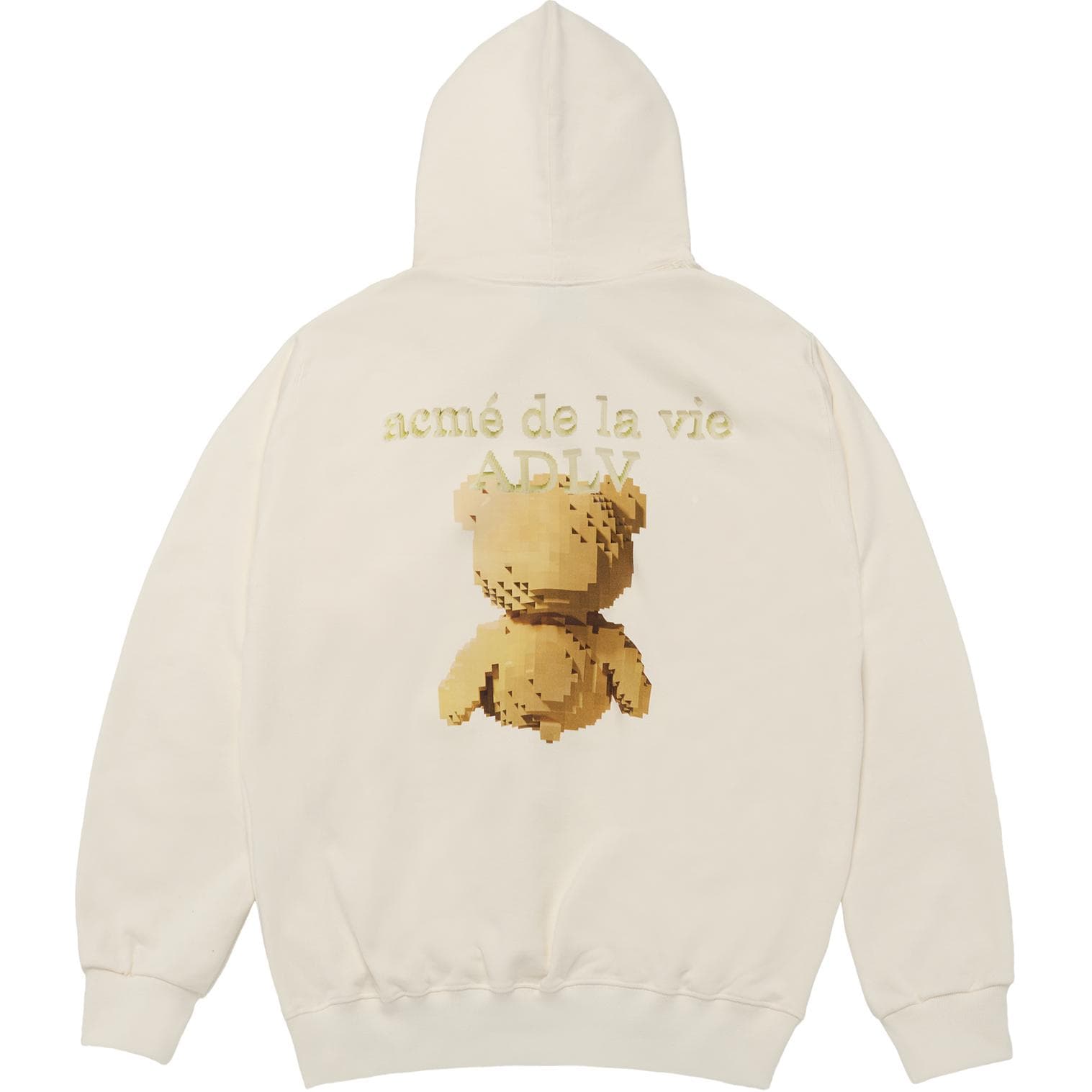 Худи acme de la vie ADLV FW24 Bear Print Hoodie Cream - изображение 2