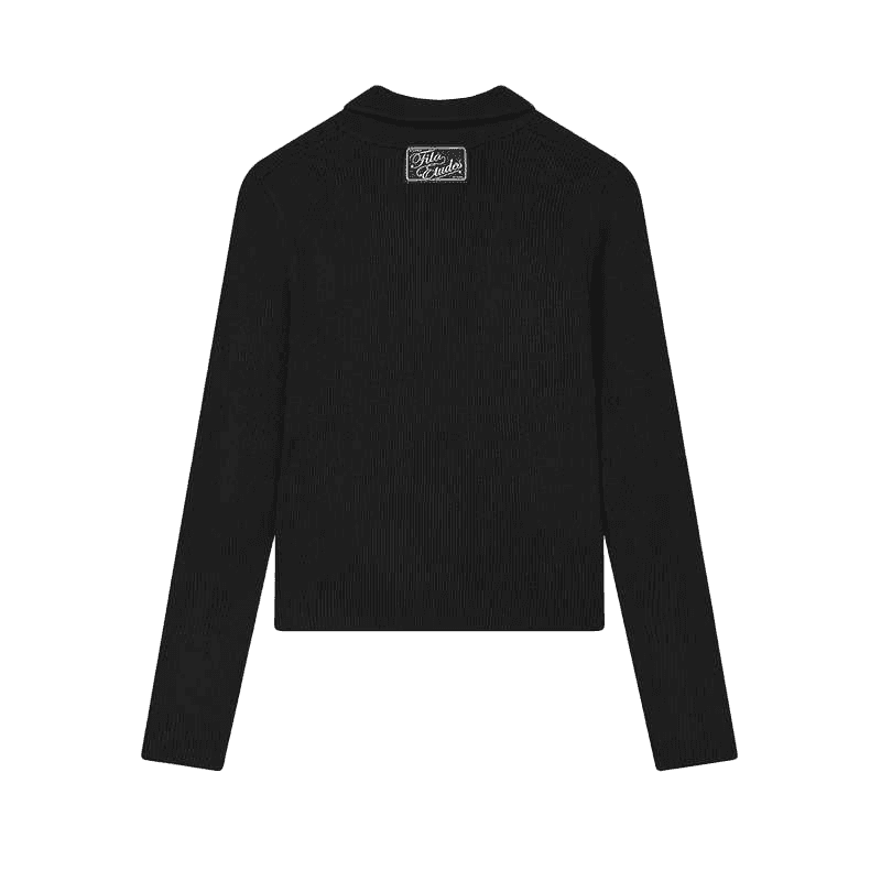 Кардиган FILA x ETUDES Свитер Женский Глубокий Черный - изображение 2