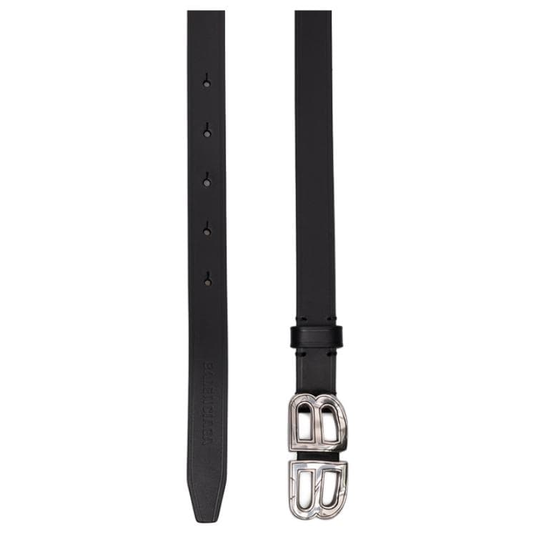 Ремень Balenciaga Belt Black 2CM - изображение 4