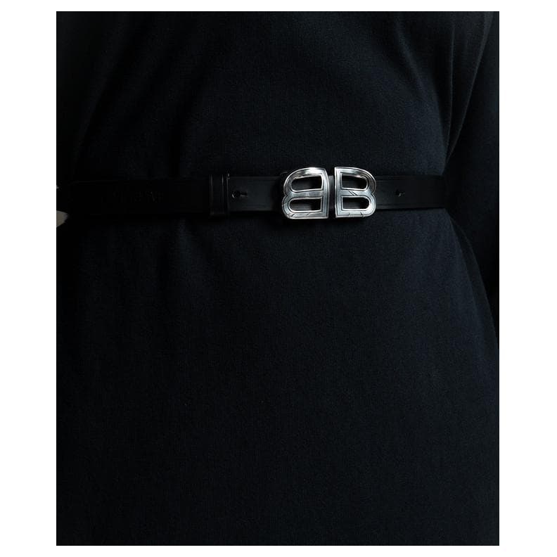 Ремень Balenciaga Belt Black 2CM - изображение 3