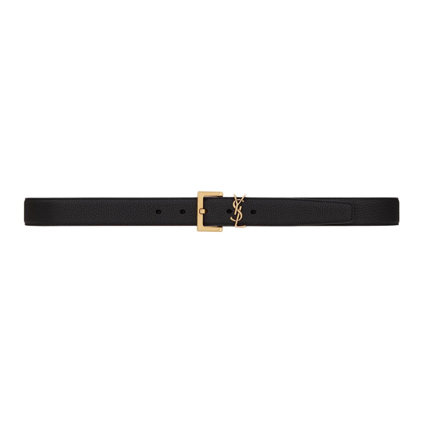 Ремень Saint Laurent YSL Logo Calfskin Belt - изображение 4