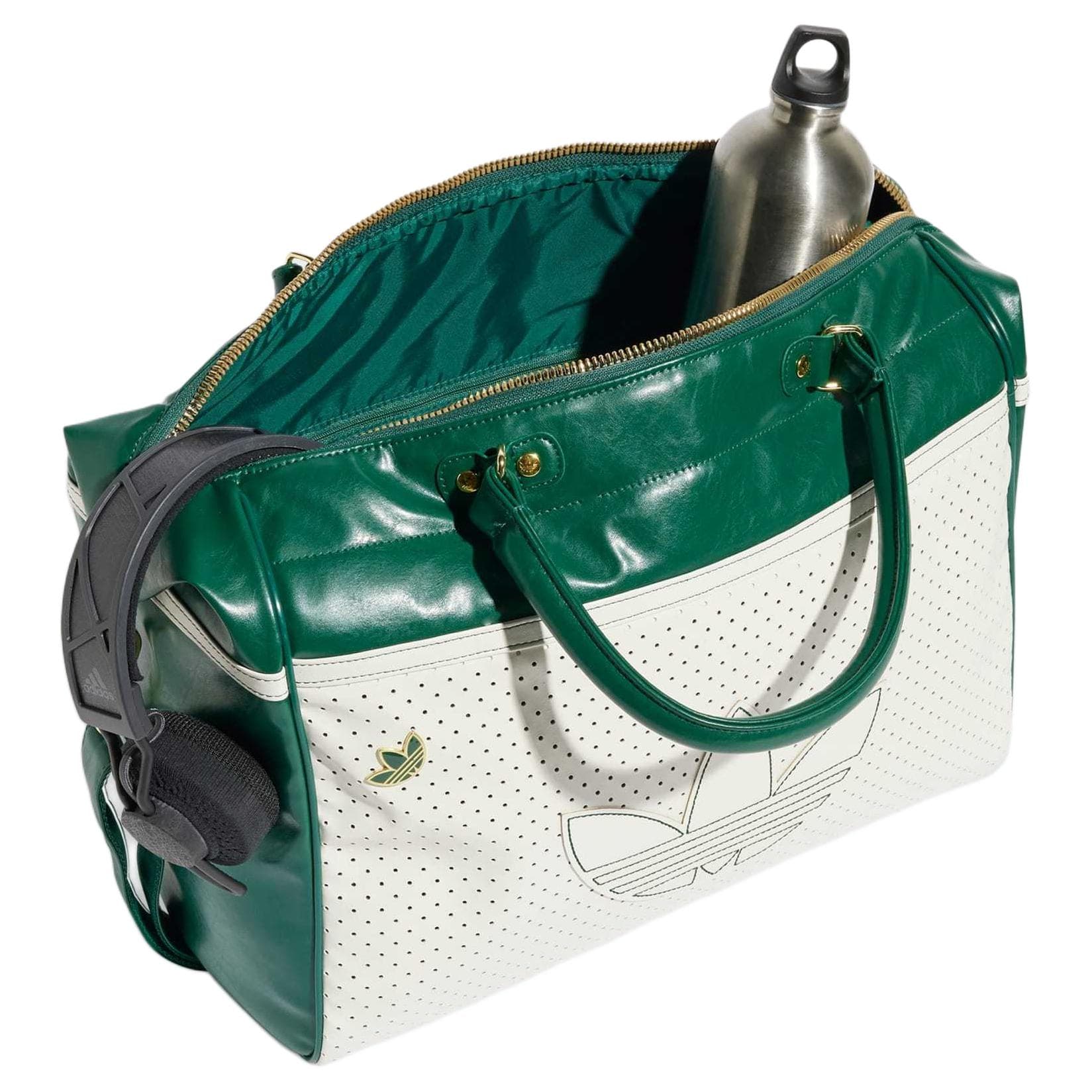 Сумка Adidas Originals Adidas Полиуретан Bowling Bag Сумка через плечо Сумка унисекс Экрю и COLLEGE Зеленый - изображение 3