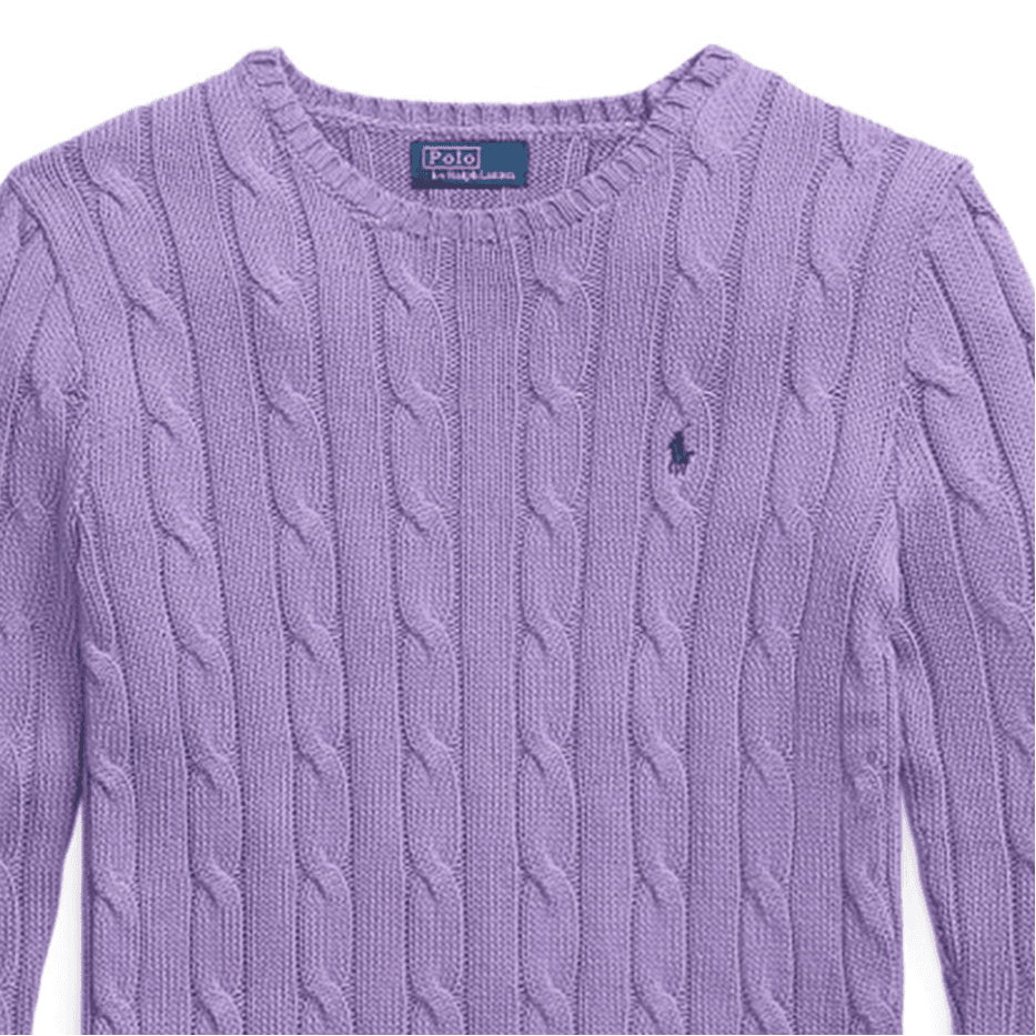 Кофта Polo Ralph Lauren Трикотаж Облегающий Женский Фиолетовый - изображение 2