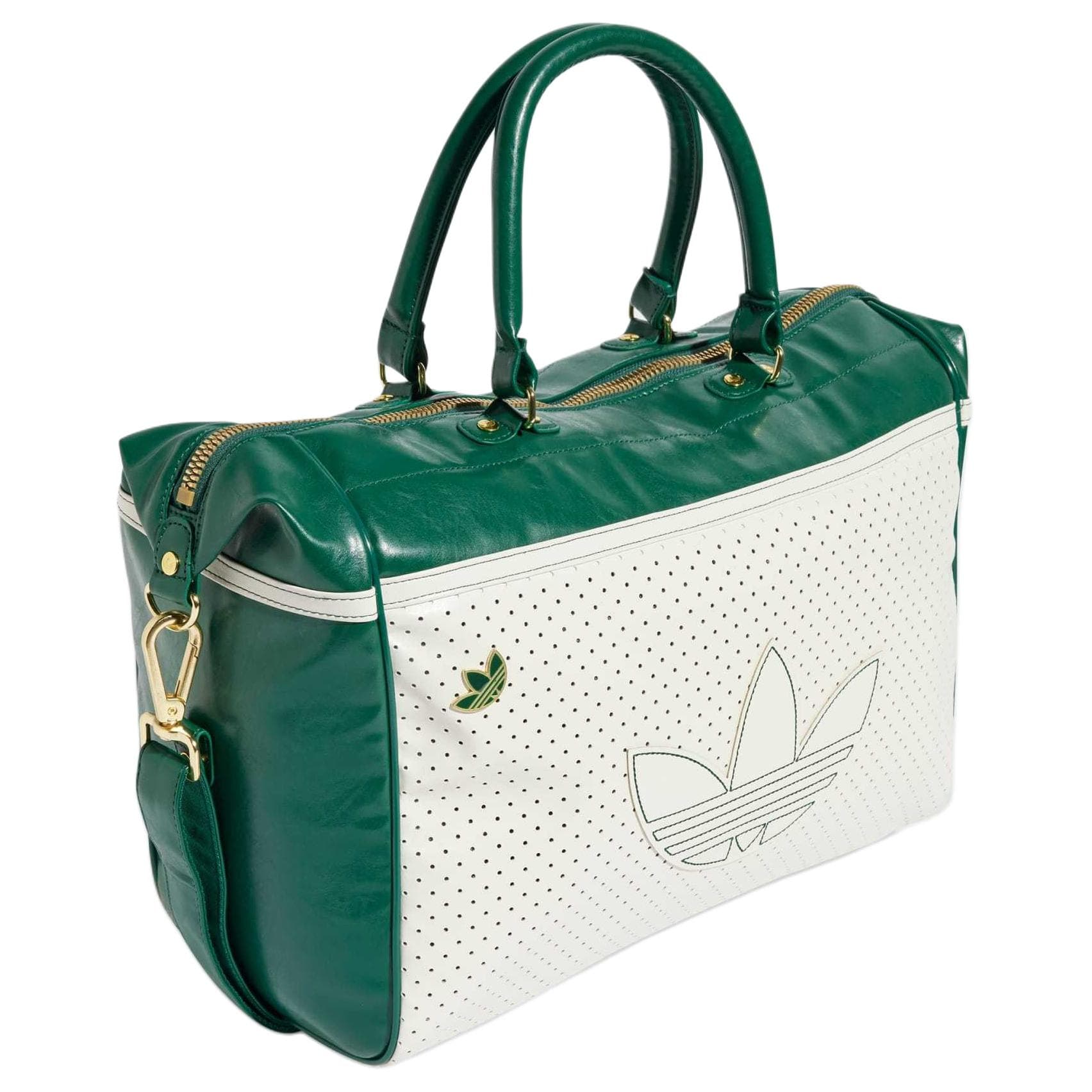 Сумка Adidas Originals Adidas Полиуретан Bowling Bag Сумка через плечо Сумка унисекс Экрю и COLLEGE Зеленый - изображение 2