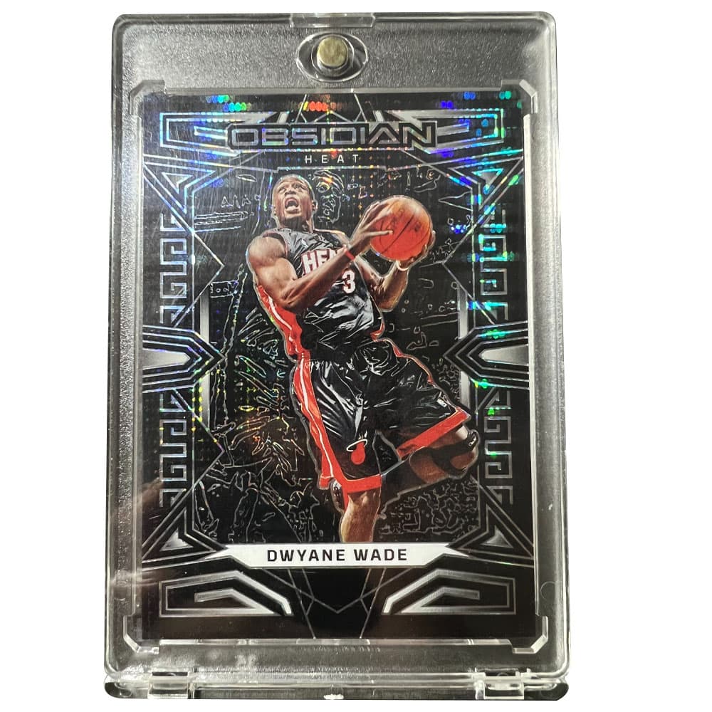 Коллекционные карточки PANINI Miami Heat Wade Flash High-End Obsidian Refractor Card Black Gold Refractor Star Card Rare Sports Card Single - изображение 1