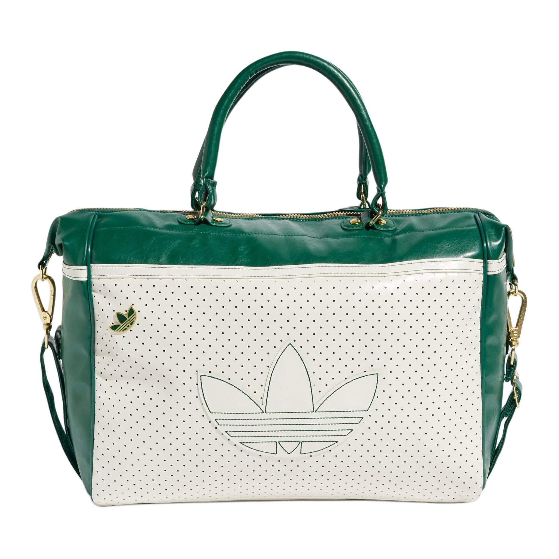 Сумка Adidas Originals Adidas Полиуретан Bowling Bag Сумка через плечо Сумка унисекс Экрю и COLLEGE Зеленый - изображение 1