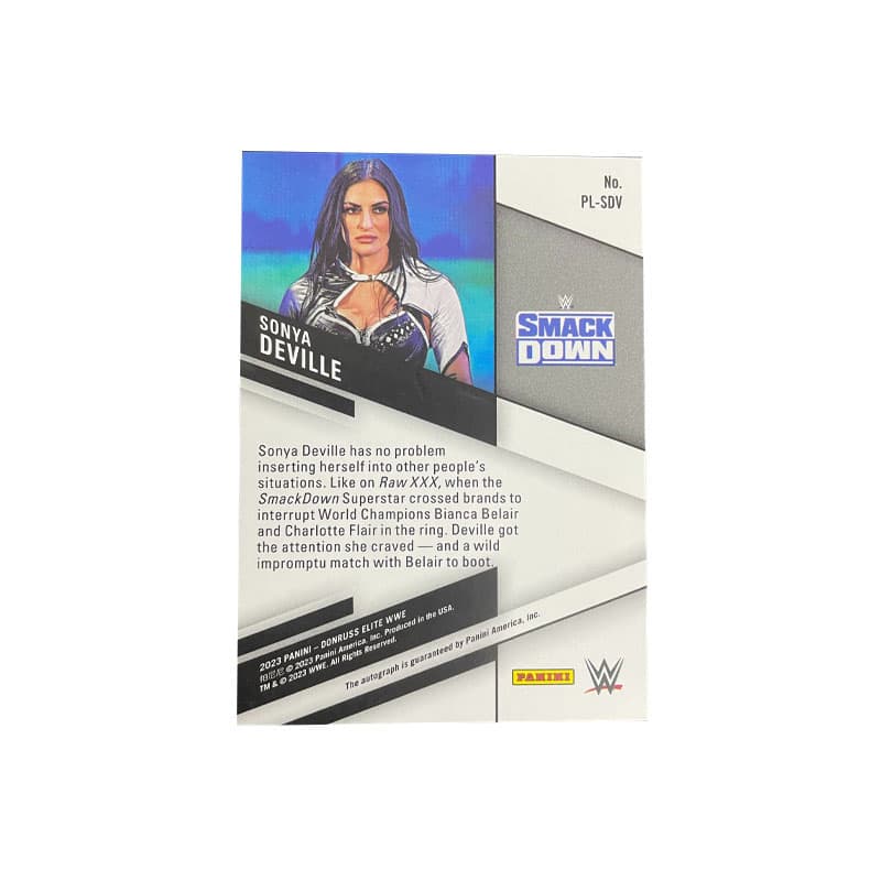 Коллекционные карточки PANINI 2023 Elite Sonya Deville Elite Bad BOSS DeVille Подпись Карта Спортивная Карта Access 1 шт - изображение 2