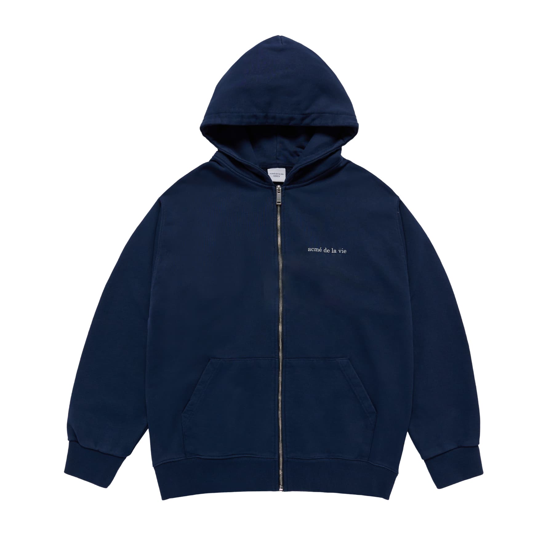 Худи acme de la vie ADLV FW24 Zip Hoodie Navy - изображение 2