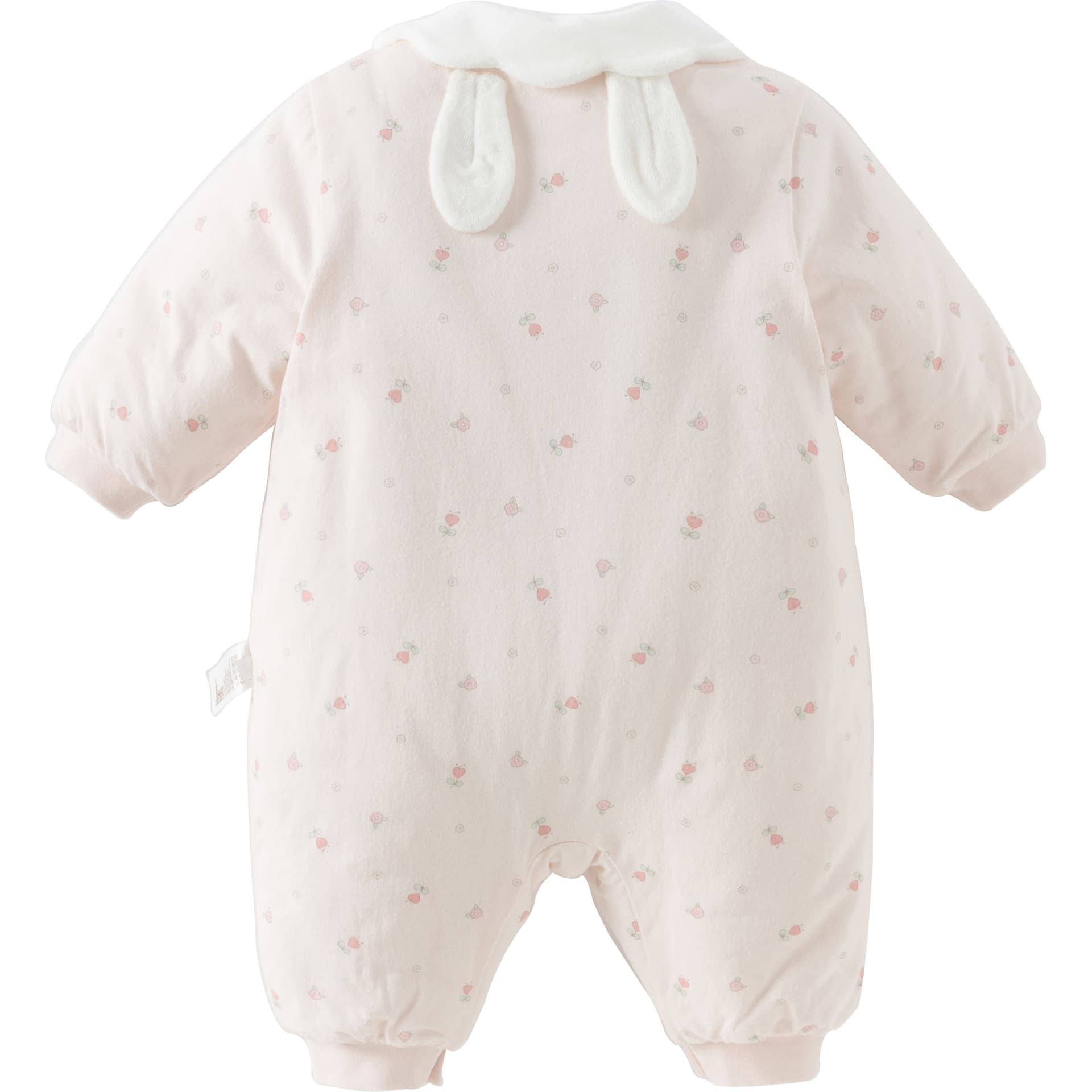DAVE&BELLA Baby Bodysuit 5A Antibacterial Floral Print Embroidery Contrast Collar Cotton Wadded Warm Infant - изображение 3