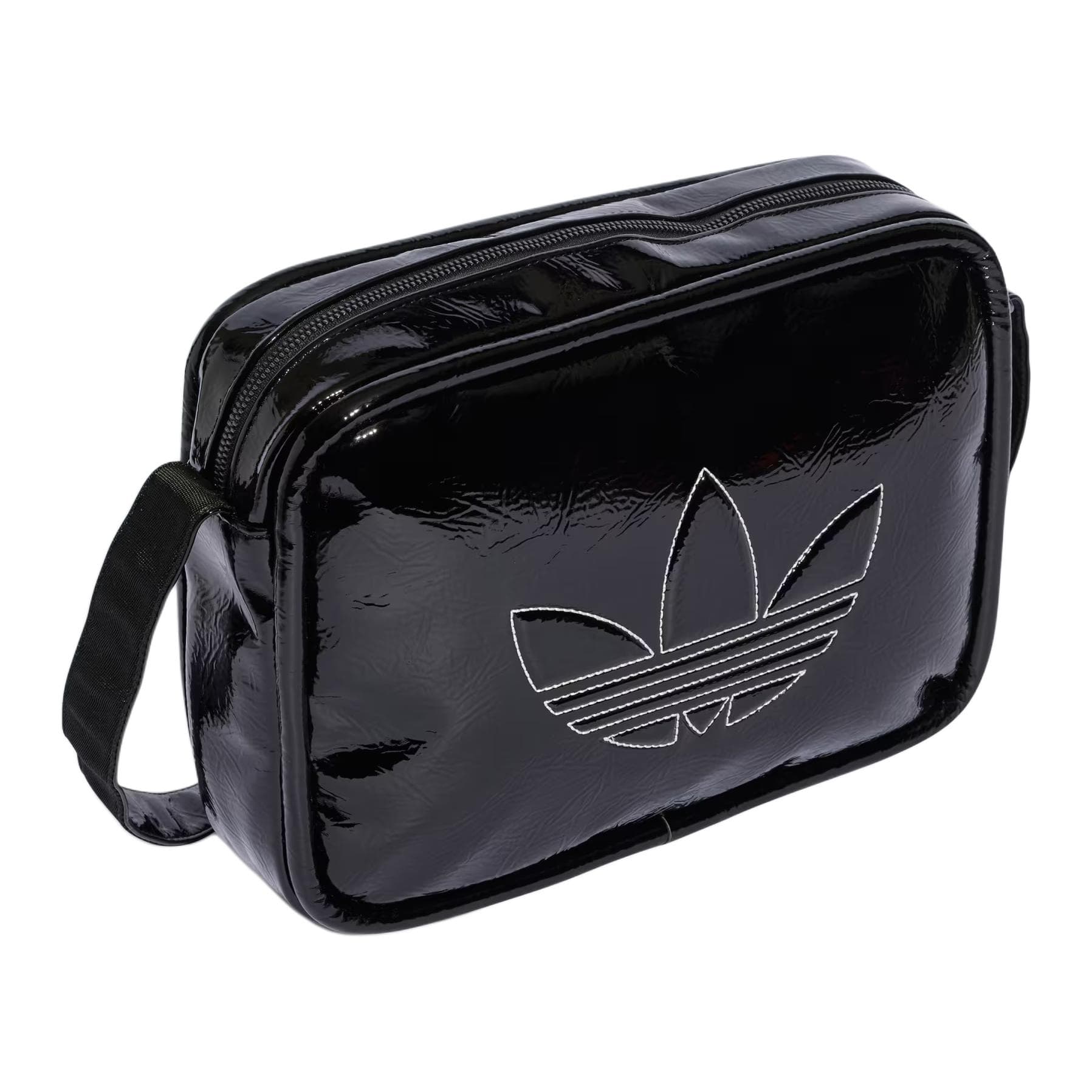 Мини-сумка Adidas Originals ПУ (полиуретан) Сумка через плечо Стандартная (стандартная) Унисекс Черная - изображение 2